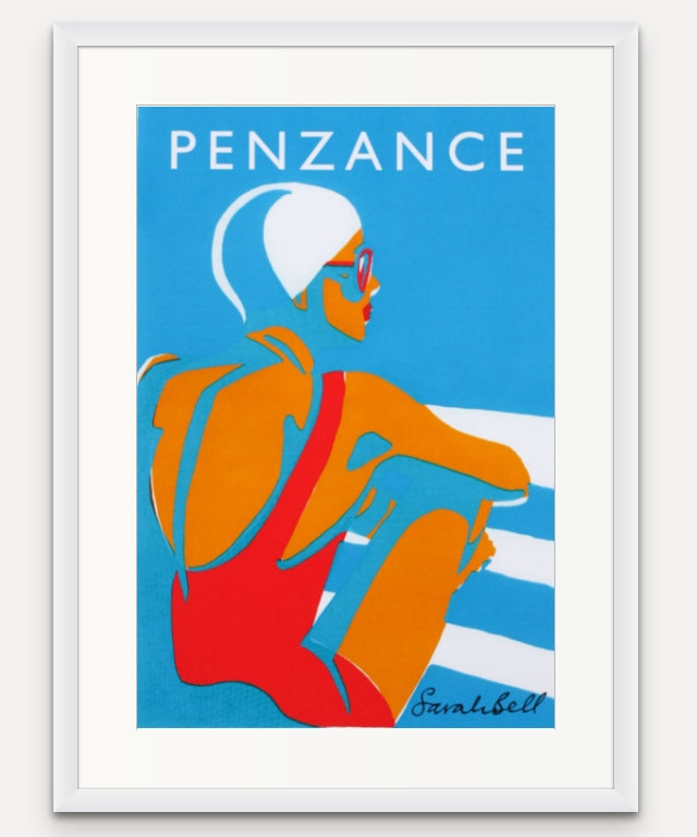 Sitting Swimmer Screen Print