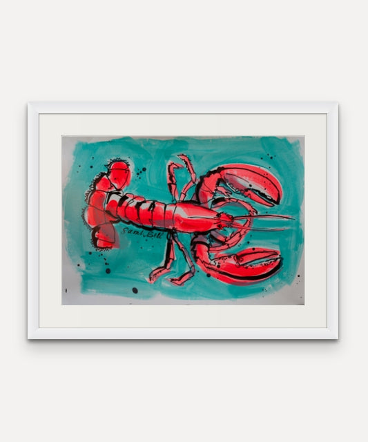 Lobster on Blue 1