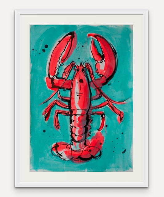 Lobster on Blue 2
