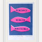 pink fish print