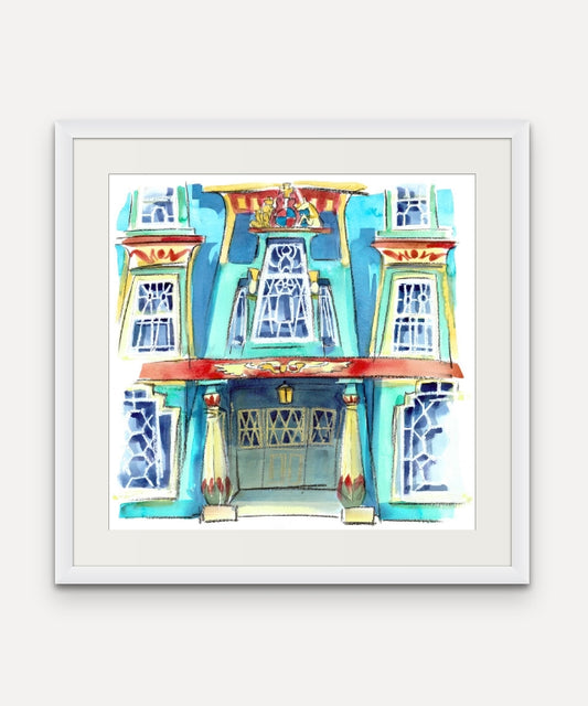 Egyptian House Original Watercolour