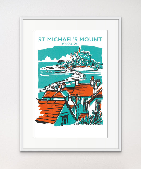 St Michael's Mount Marazion Screen Print