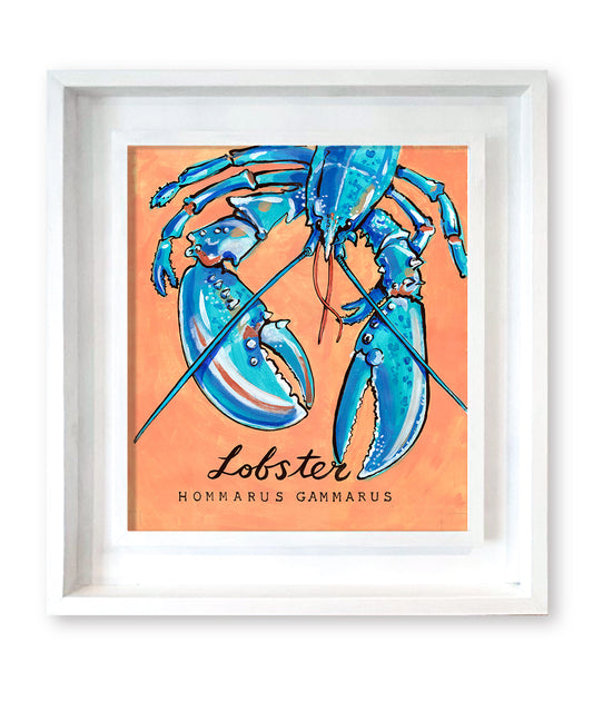 Lobster Promenade Flag Artwork - Original Painting