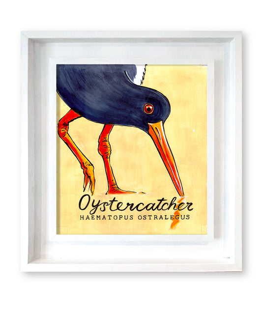 Oystercatcher Promenade Flag Artwork - Original Painting