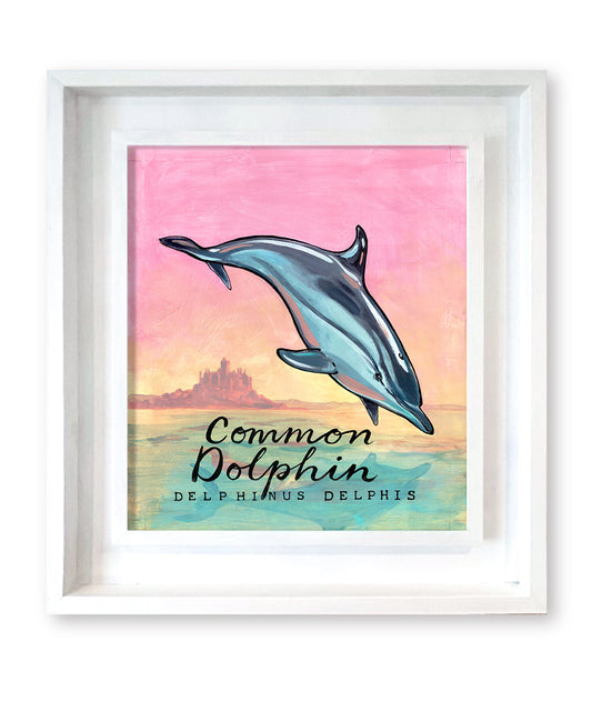 Cornish Dolphin Promenade Flag Artwork - Original Painting