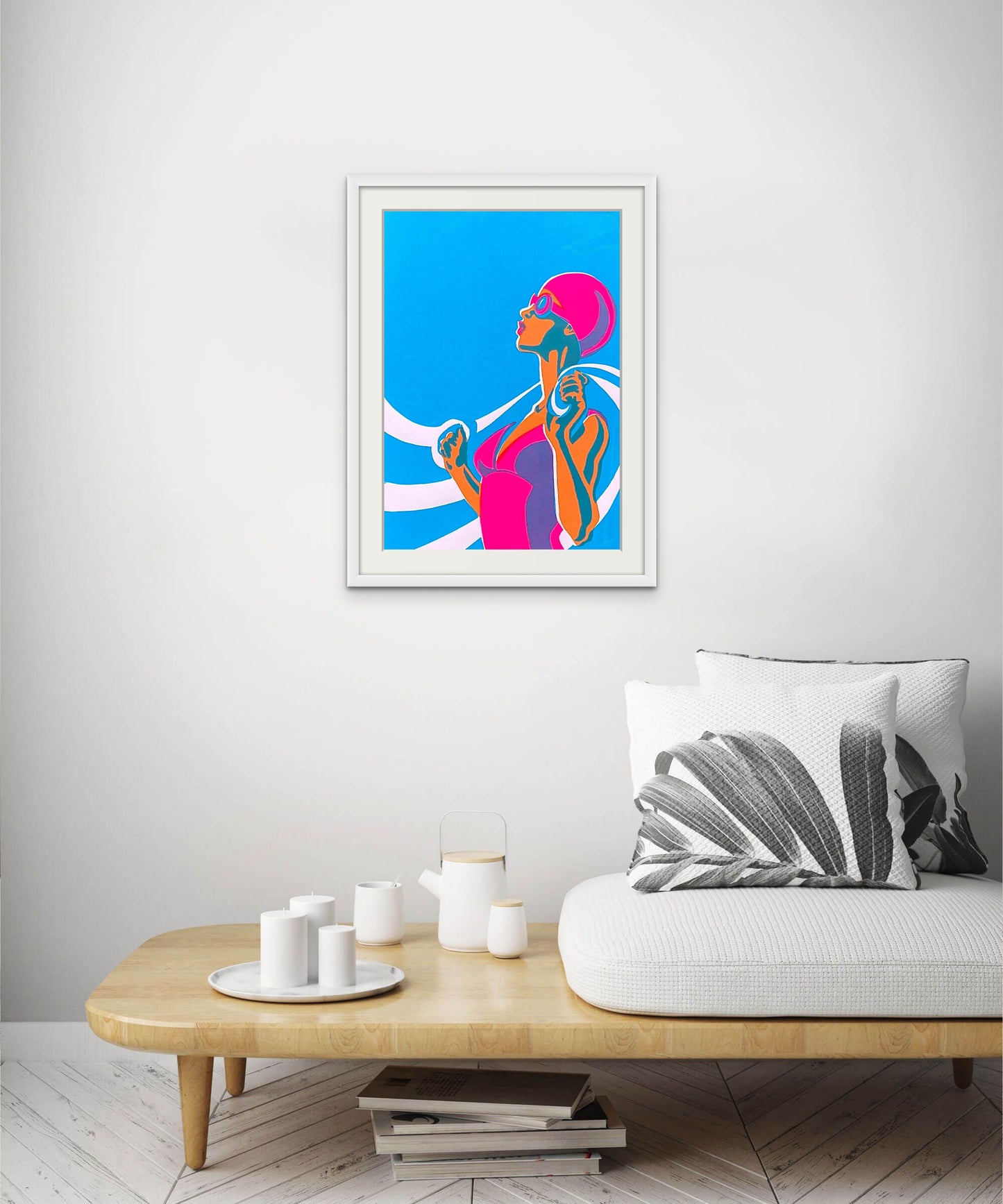 Olympian Swimmer Screen Print